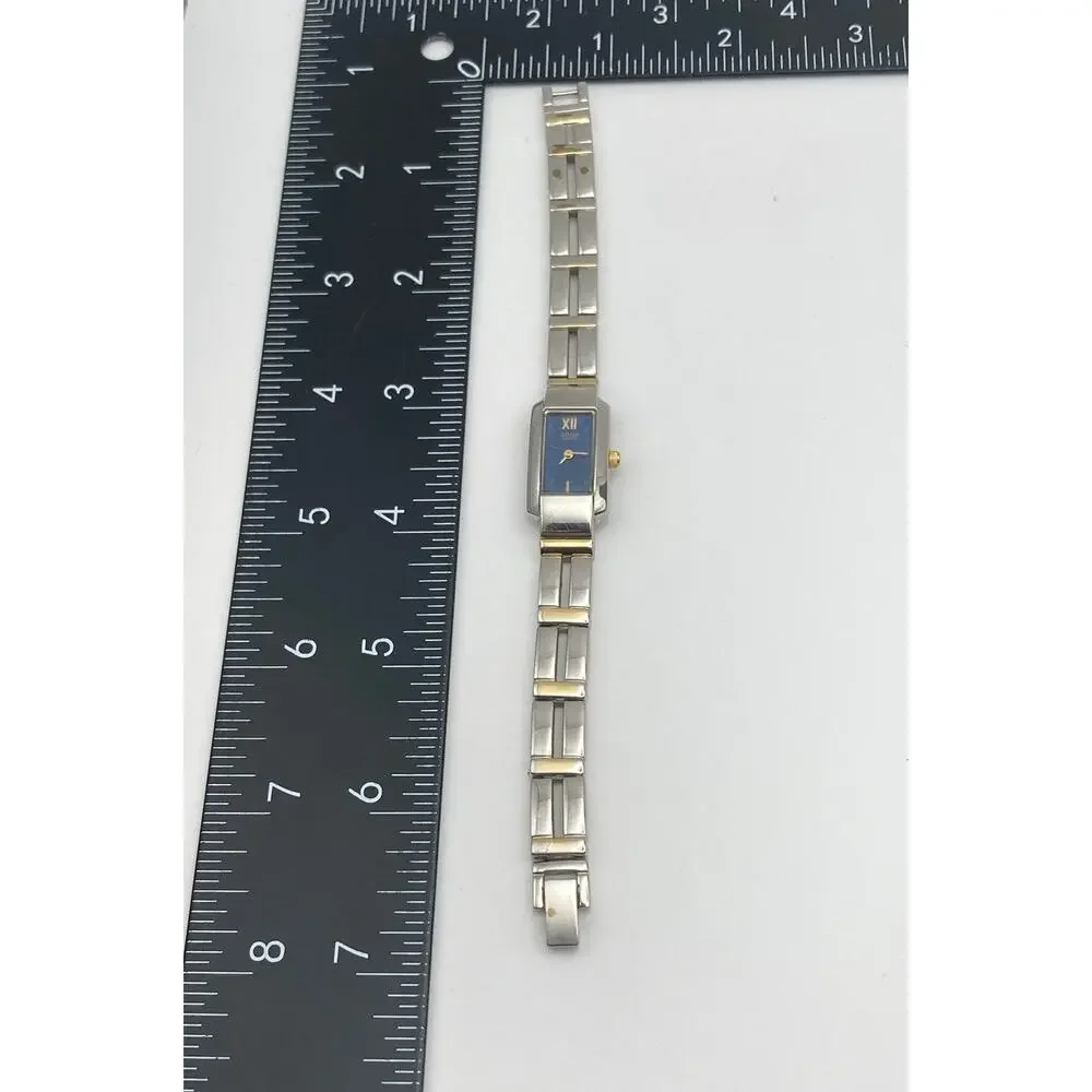 Citizen Women's Rectangle Dress Watch 14mm - New Battery - Wrist 6
